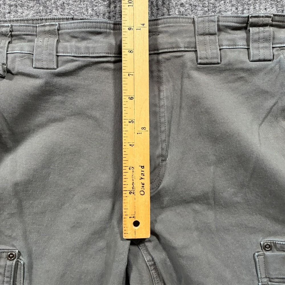 Duluth Trading Flex Fire Hose Cargo Pants Mens Size 36x32 Gray Slim Fit Low Rise - Picture 7 of 10
